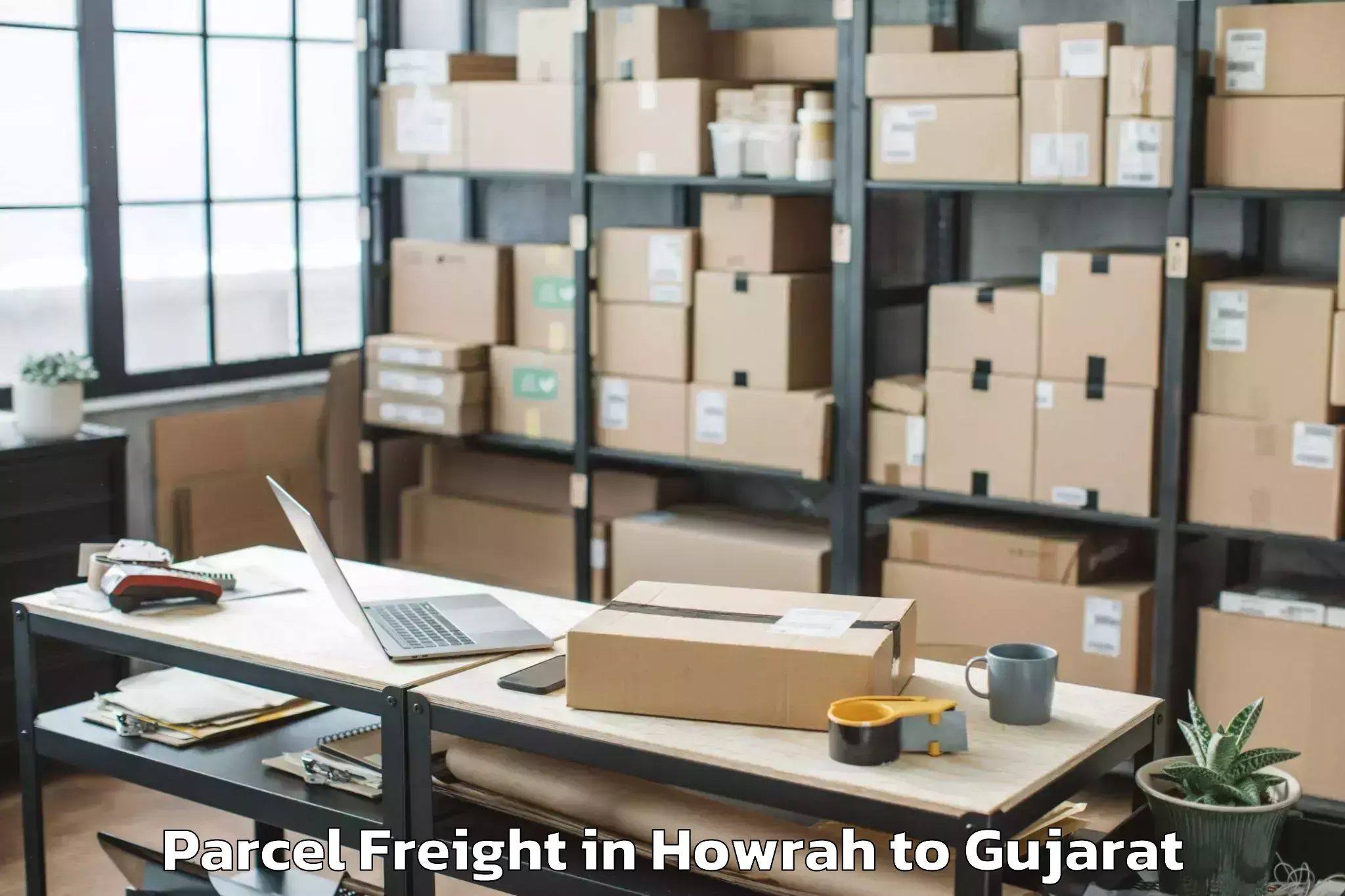 Top Howrah to Sankalchand Patel University V Parcel Freight Available